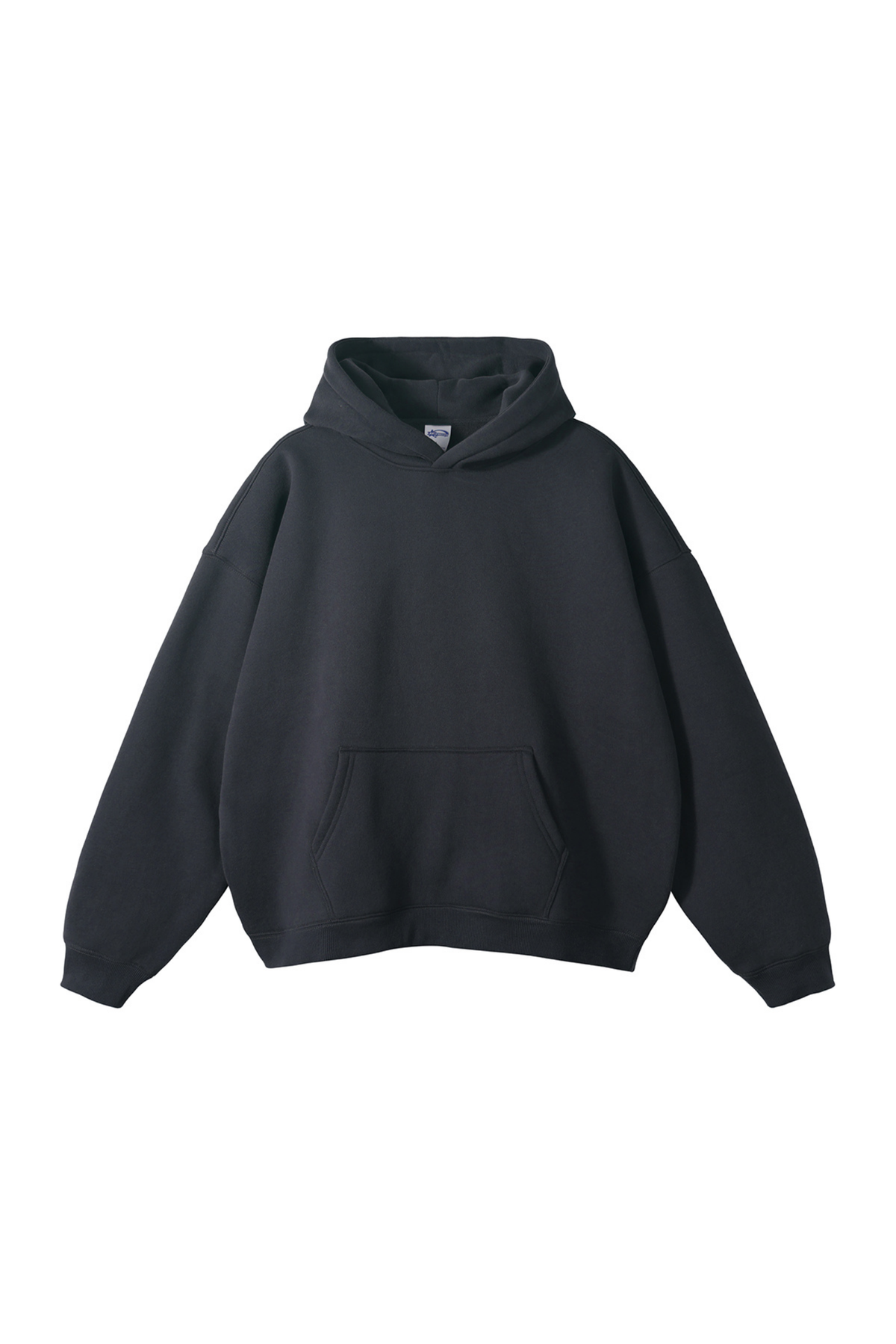 Fleece-Lined Pullover Hoodie in Charcoal – front product view