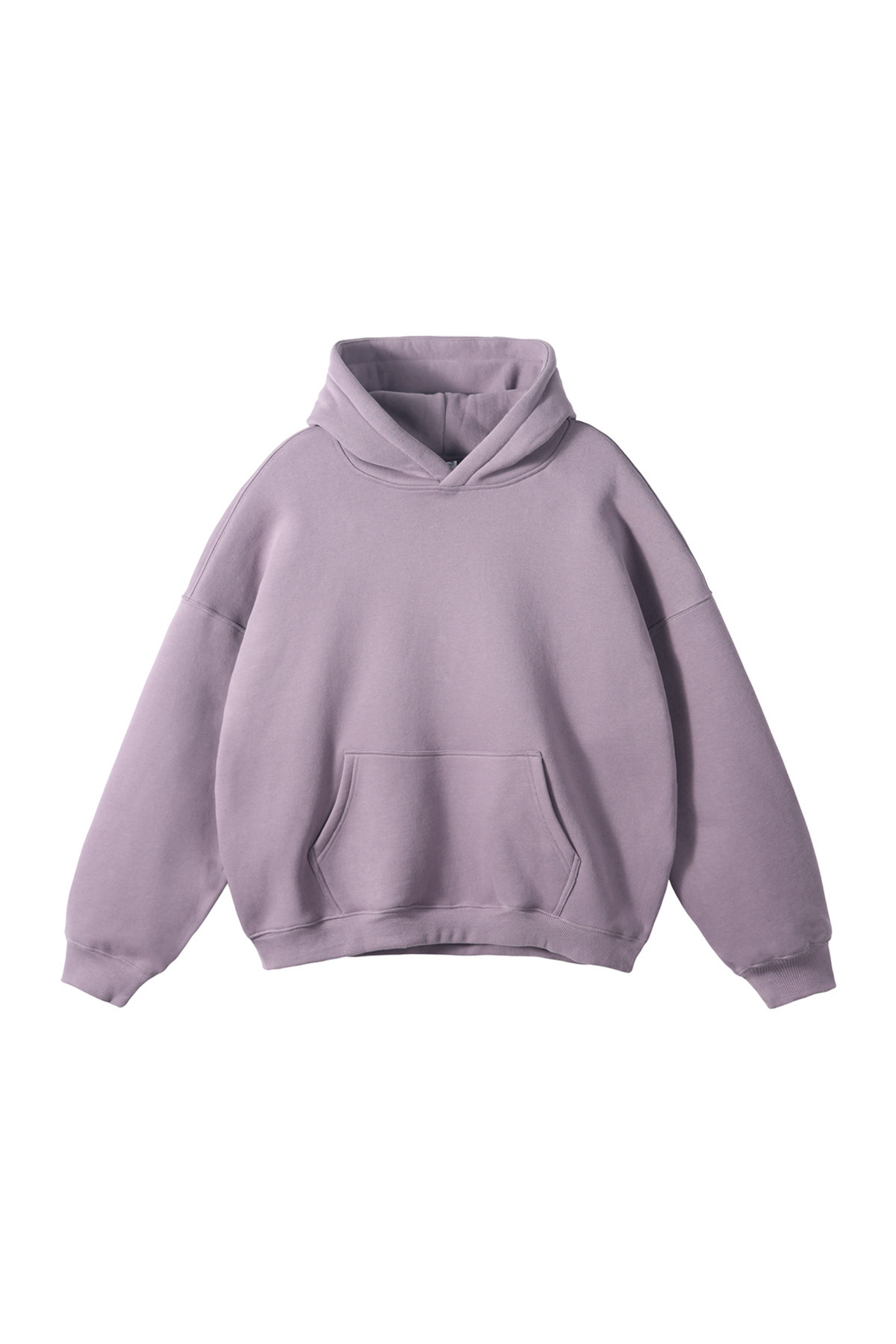 Fleece-Lined Pullover Hoodie in Dark Purple – front product view