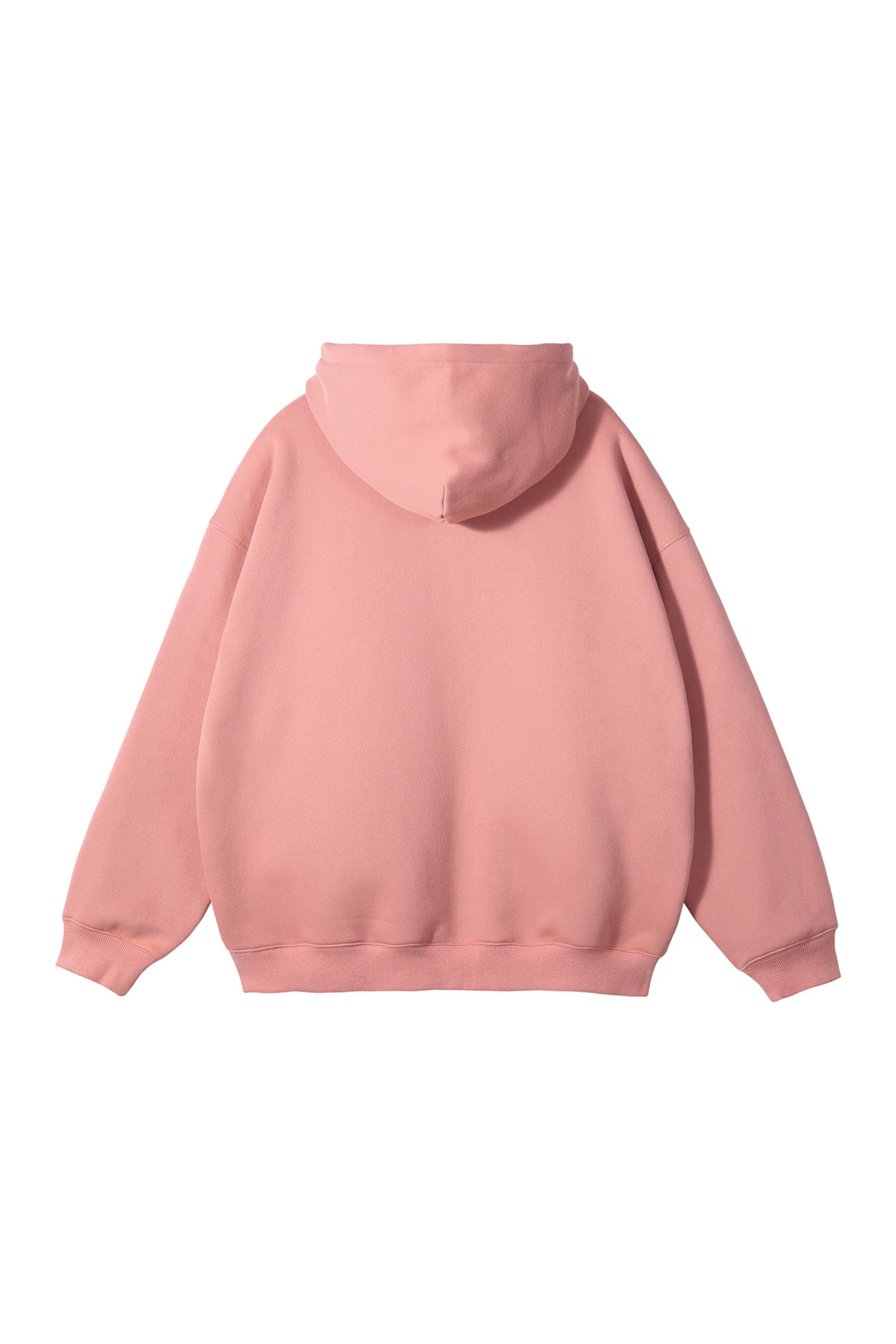 Brushed Fleece Two-Way Zip Hoodie