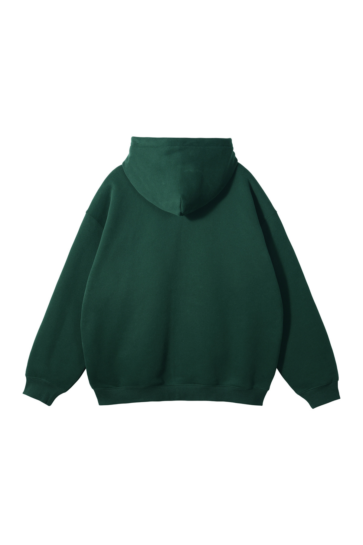 Brushed Fleece Two-Way Zip Hoodie
