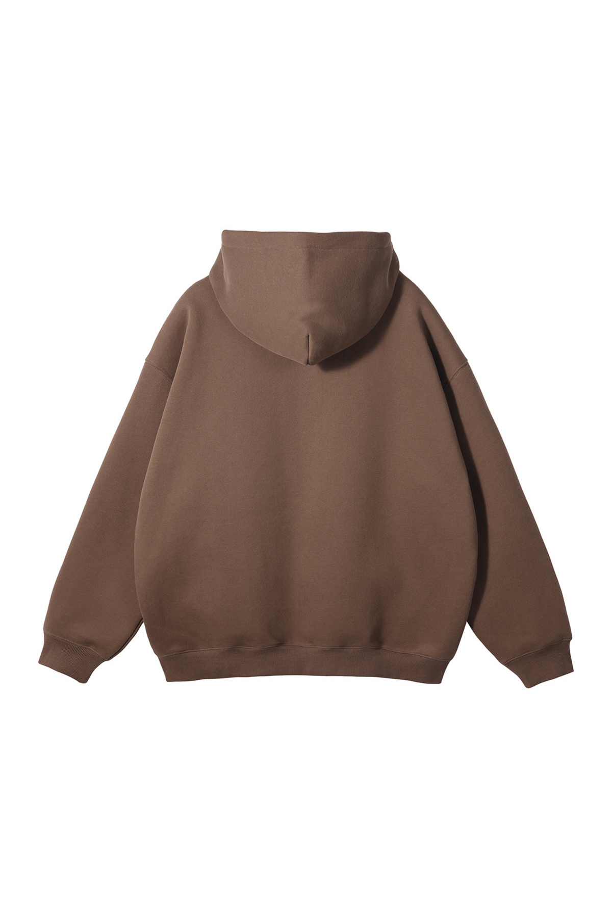 Brushed Fleece Two-Way Zip Hoodie