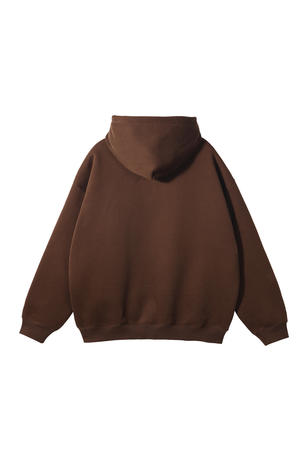 Brushed Fleece Two-Way Zip Hoodie