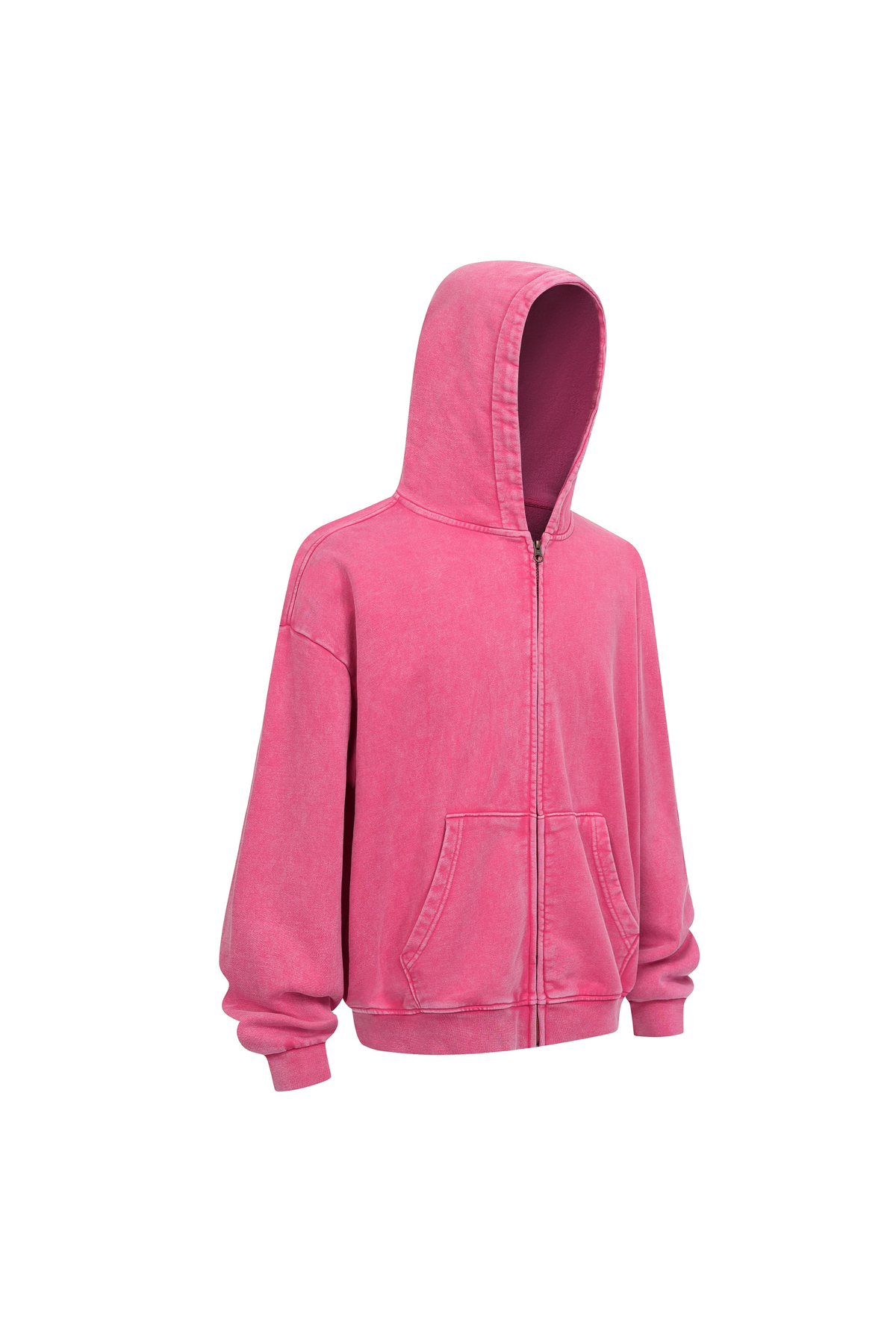 Heavyweight Vintage Washed Full-Zip Hoodie