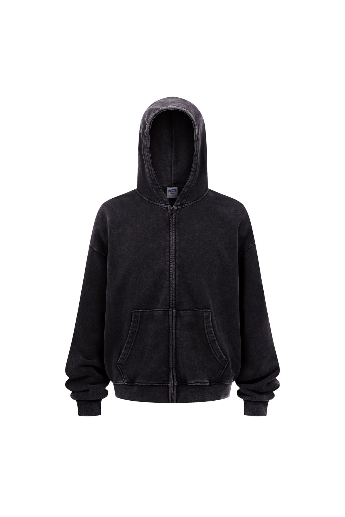 Heavyweight Vintage Washed Full-Zip Hoodie