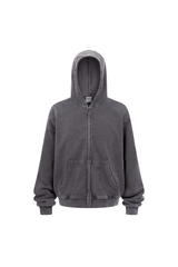Heavyweight Vintage Washed Full-Zip Hoodie