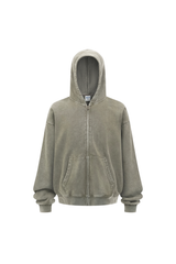 Heavyweight Vintage Washed Full-Zip Hoodie