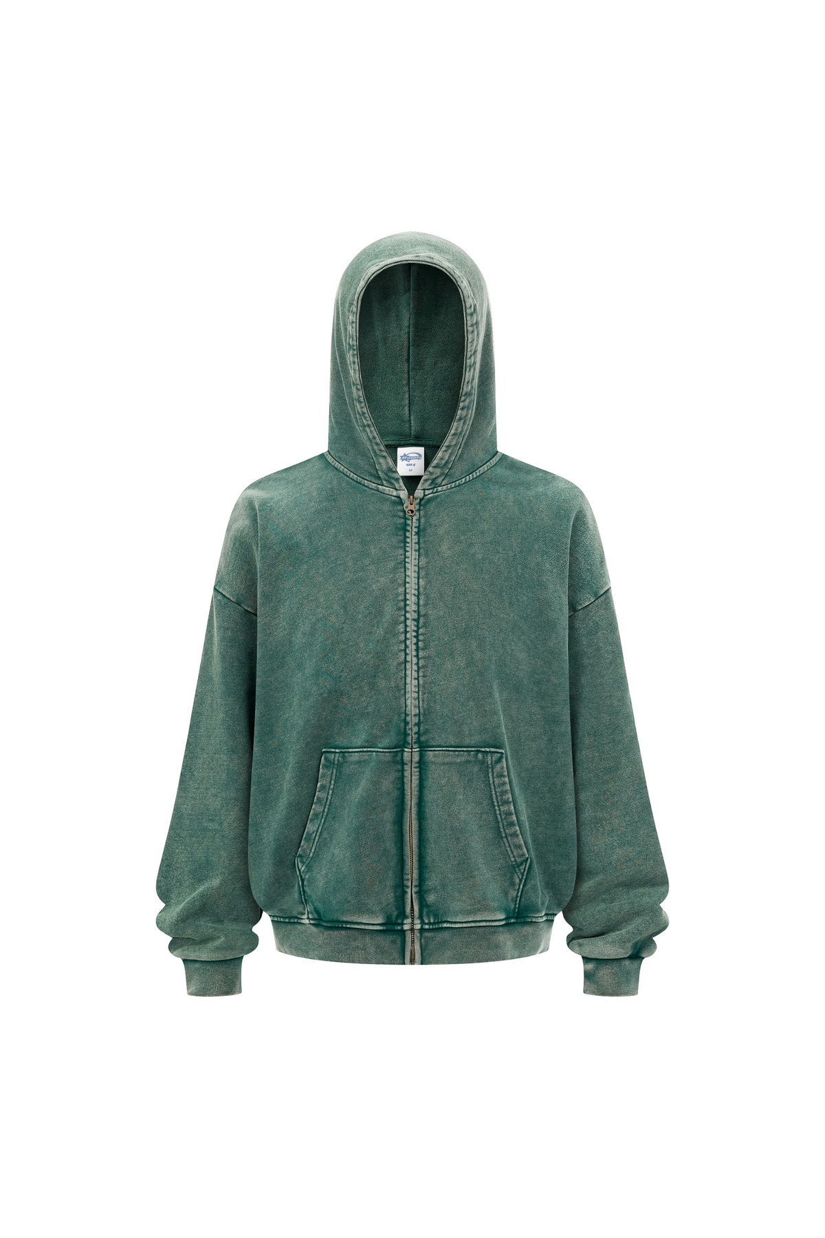 Heavyweight Vintage Washed Full-Zip Hoodie