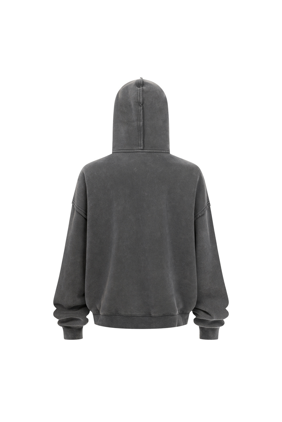 Distressed Two-Way Zip Hoodie