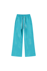 Faded Wide-Leg Joggers