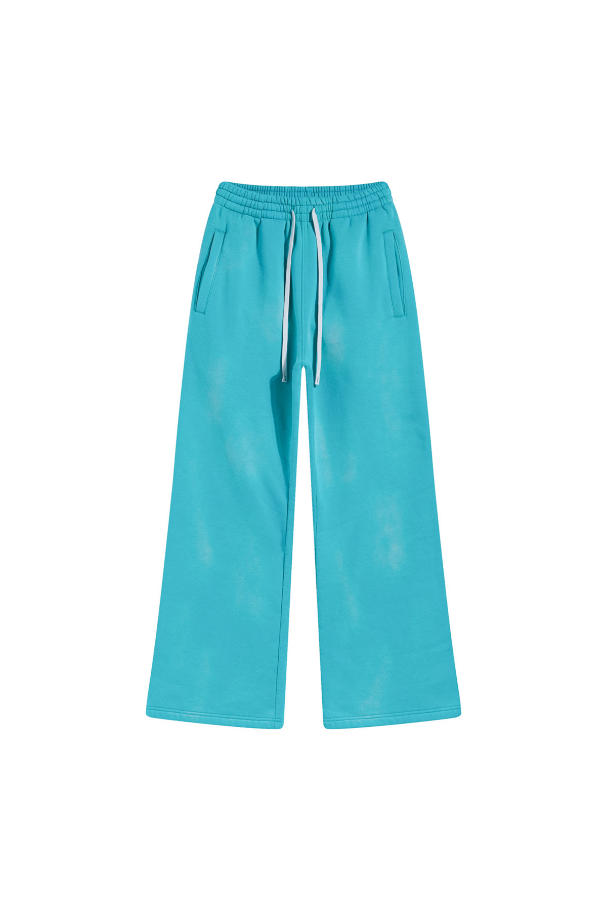 Faded Wide-Leg Joggers