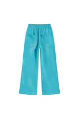 Faded Wide-Leg Joggers