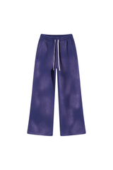 Faded Wide-Leg Joggers