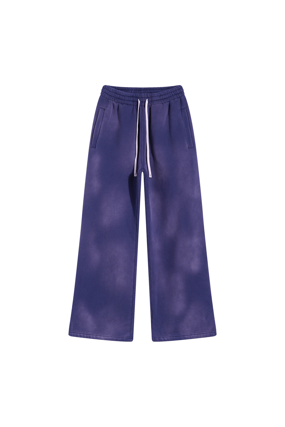 Faded Wide-Leg Joggers