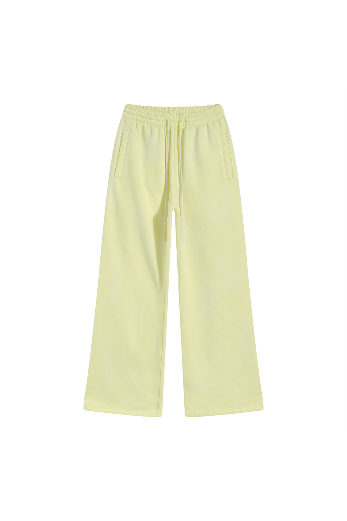 Faded Wide-Leg Joggers