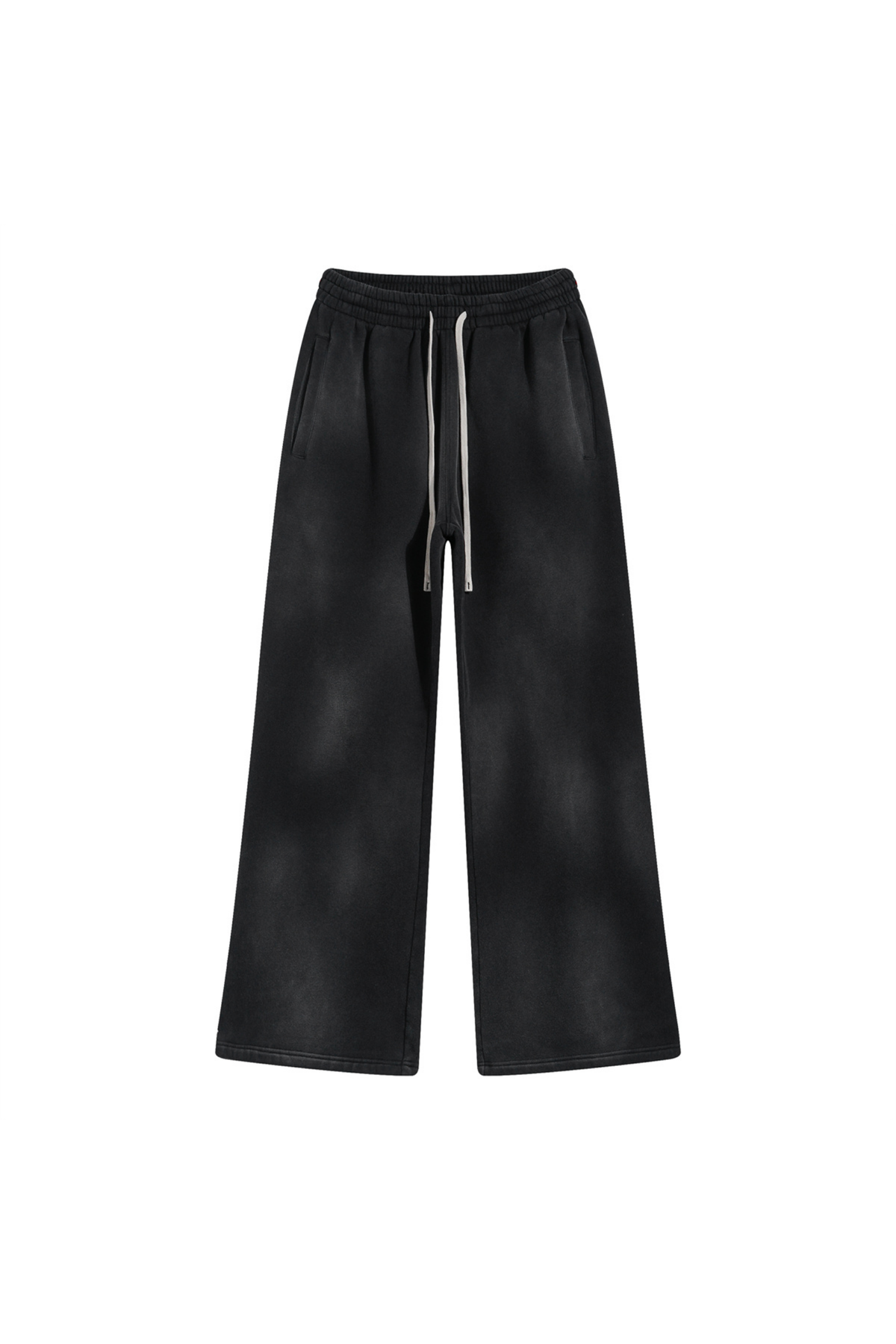 Faded Wide-Leg Joggers