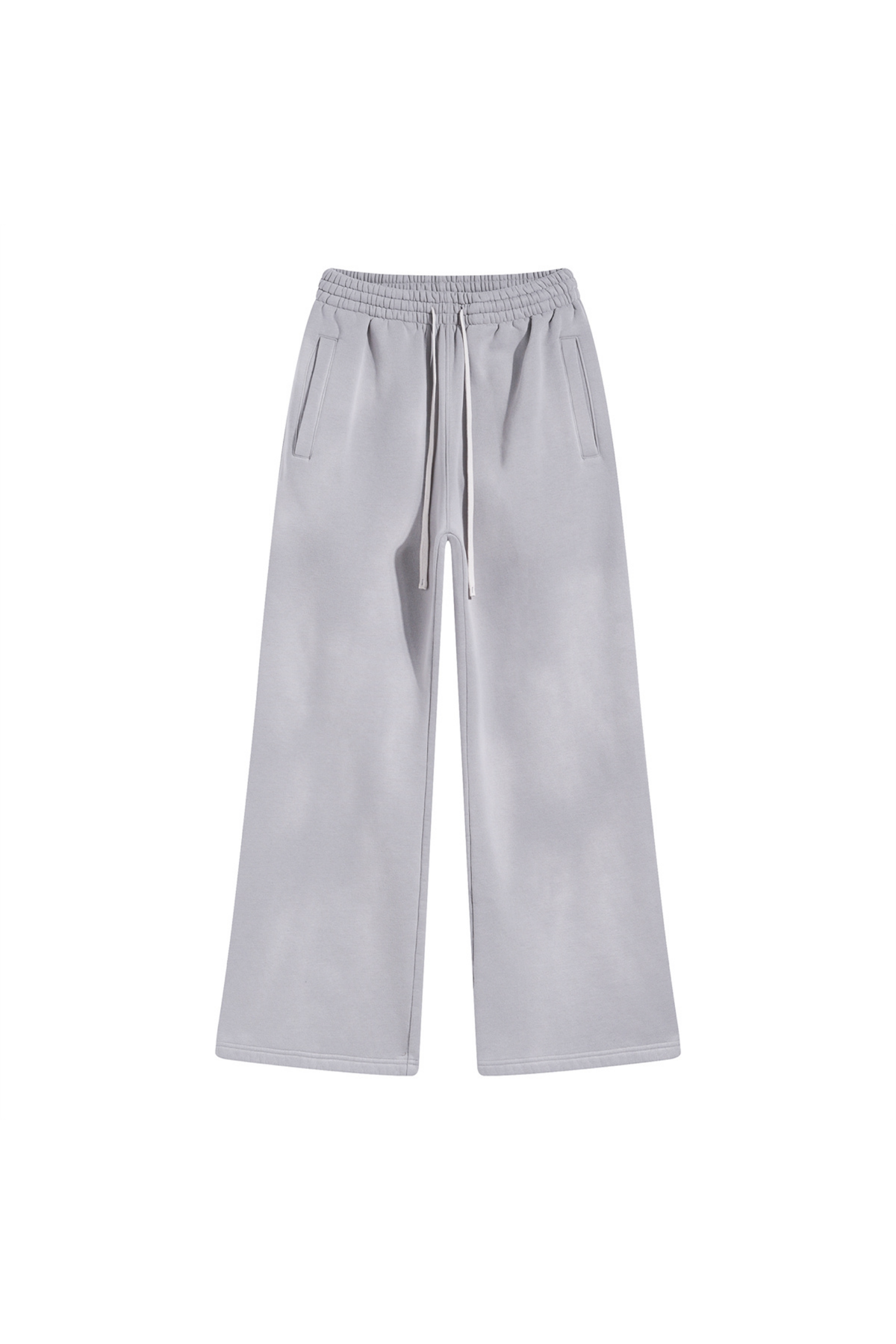 Faded Wide-Leg Joggers