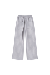 Faded Wide-Leg Joggers