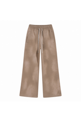 Faded Wide-Leg Joggers