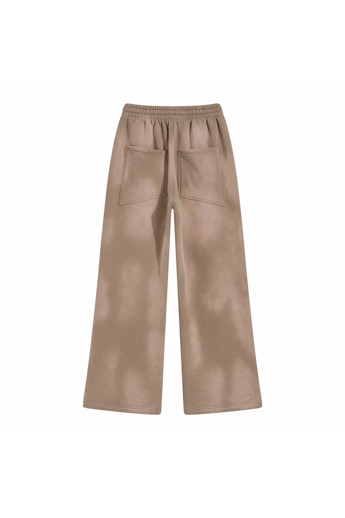 Faded Wide-Leg Joggers