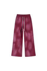 Faded Wide-Leg Joggers