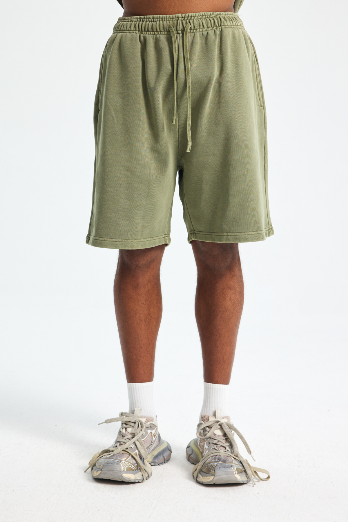 Washed Cotton Sweat Shorts