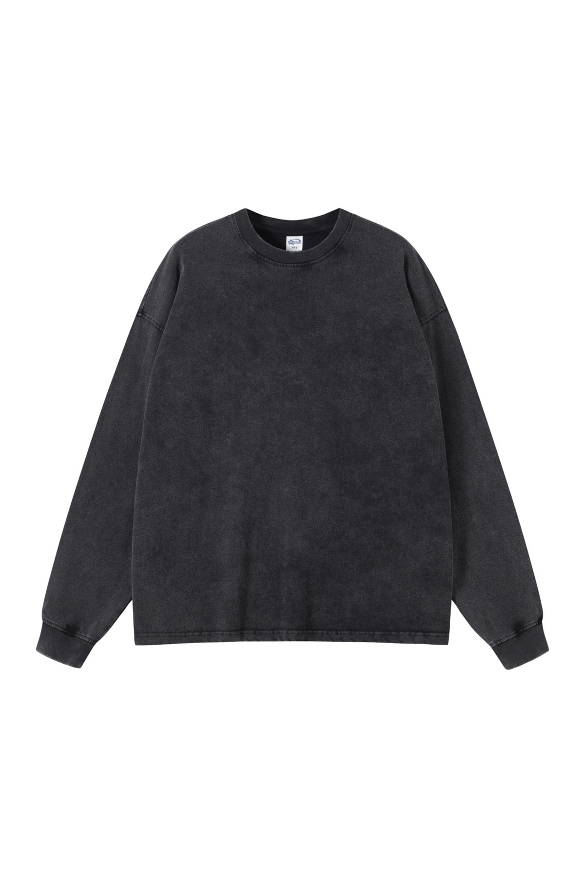 Distressed Washed Long-Sleeve T-Shirt