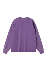 Distressed Washed Long-Sleeve T-Shirt