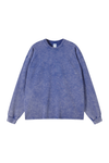 Distressed Washed Long-Sleeve T-Shirt