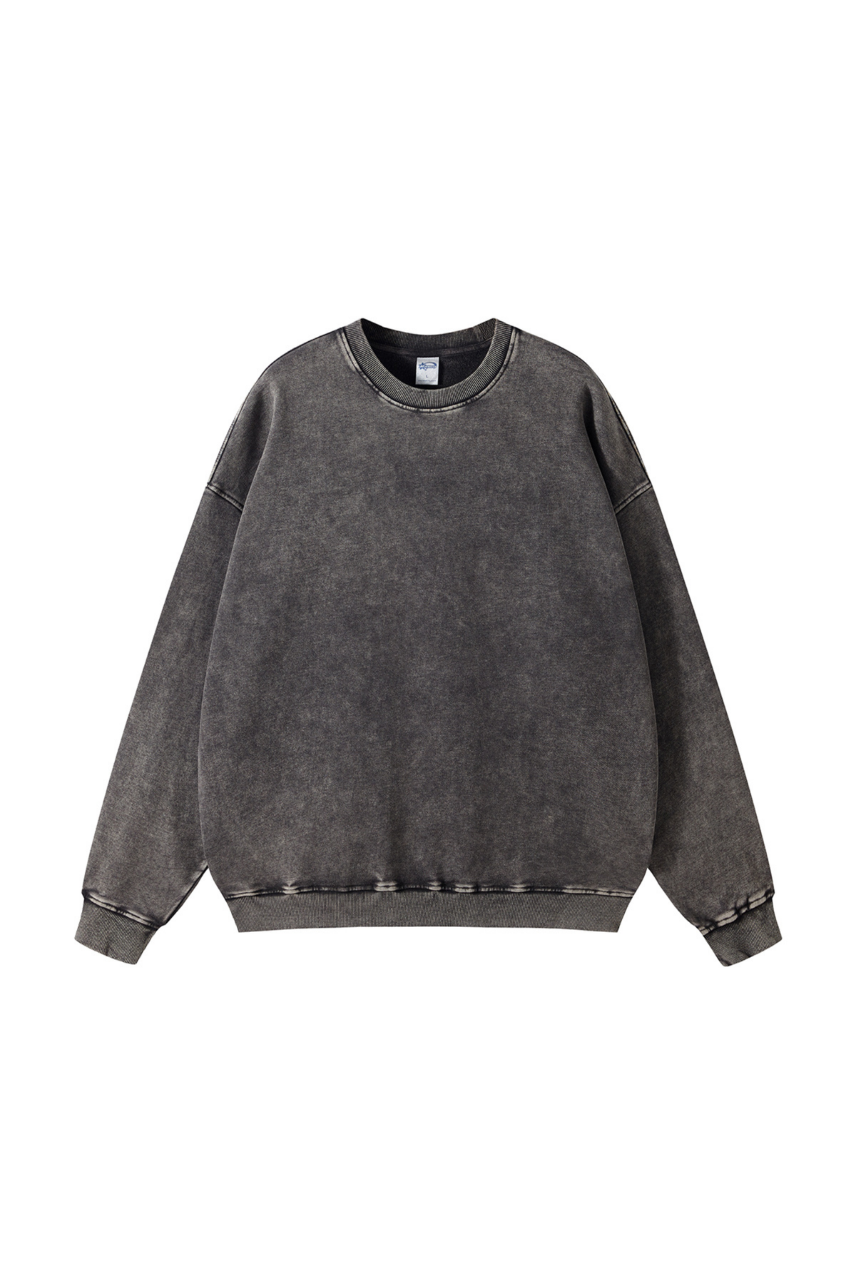 Heavyweight Crewneck Sweatshirt in Dark Grey – front product view