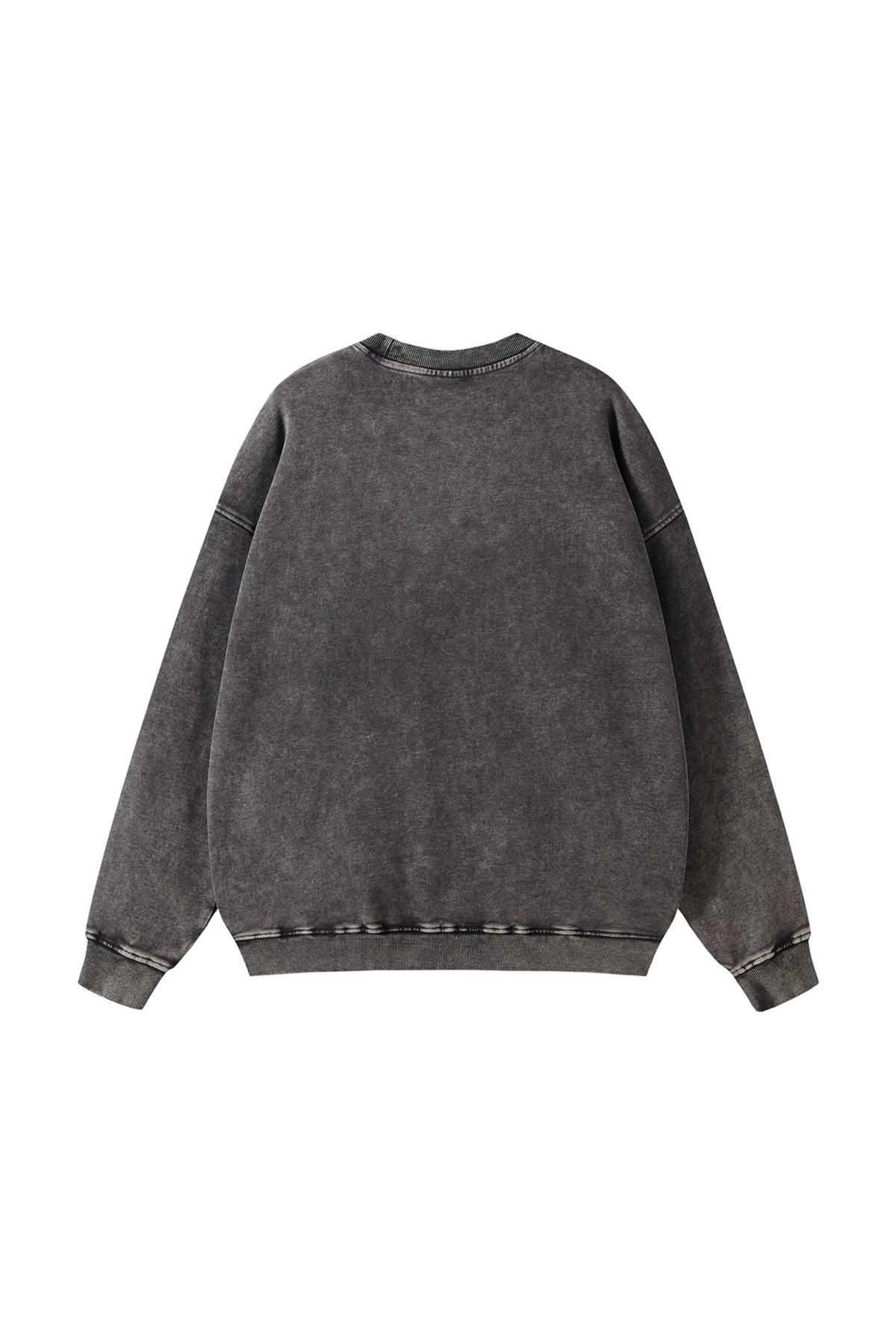 Heavyweight Crewneck Sweatshirt in Dark Grey – back product view