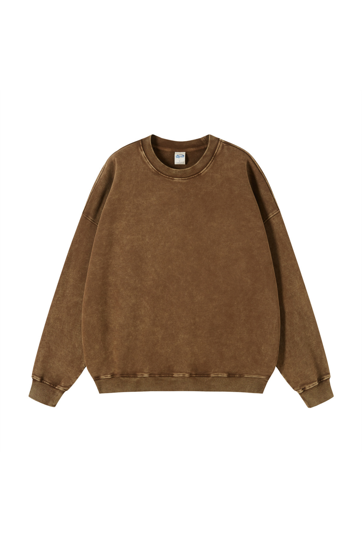 Heavyweight Crewneck Sweatshirt in Brown – front product view