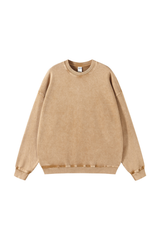 Heavyweight Crewneck Sweatshirt in Sand – front product view