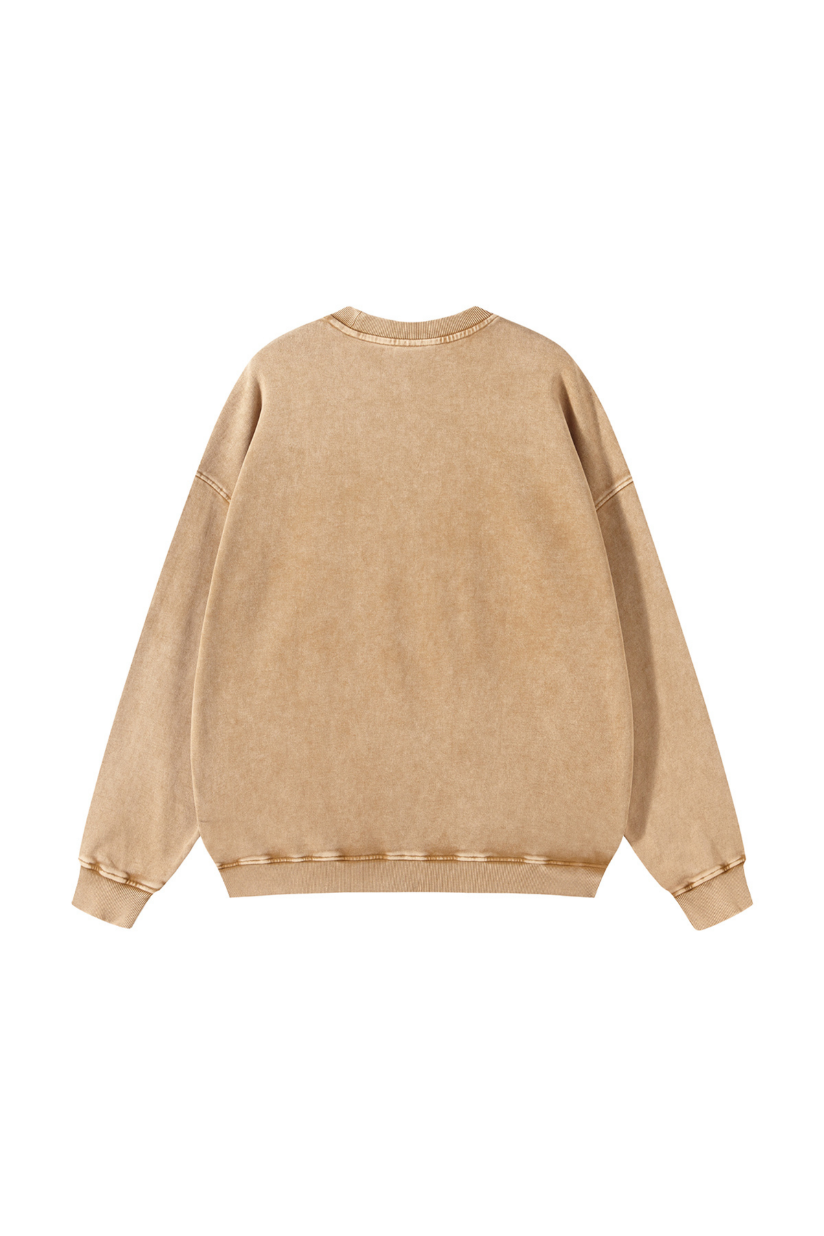 Heavyweight Crewneck Sweatshirt in Sand – back product view