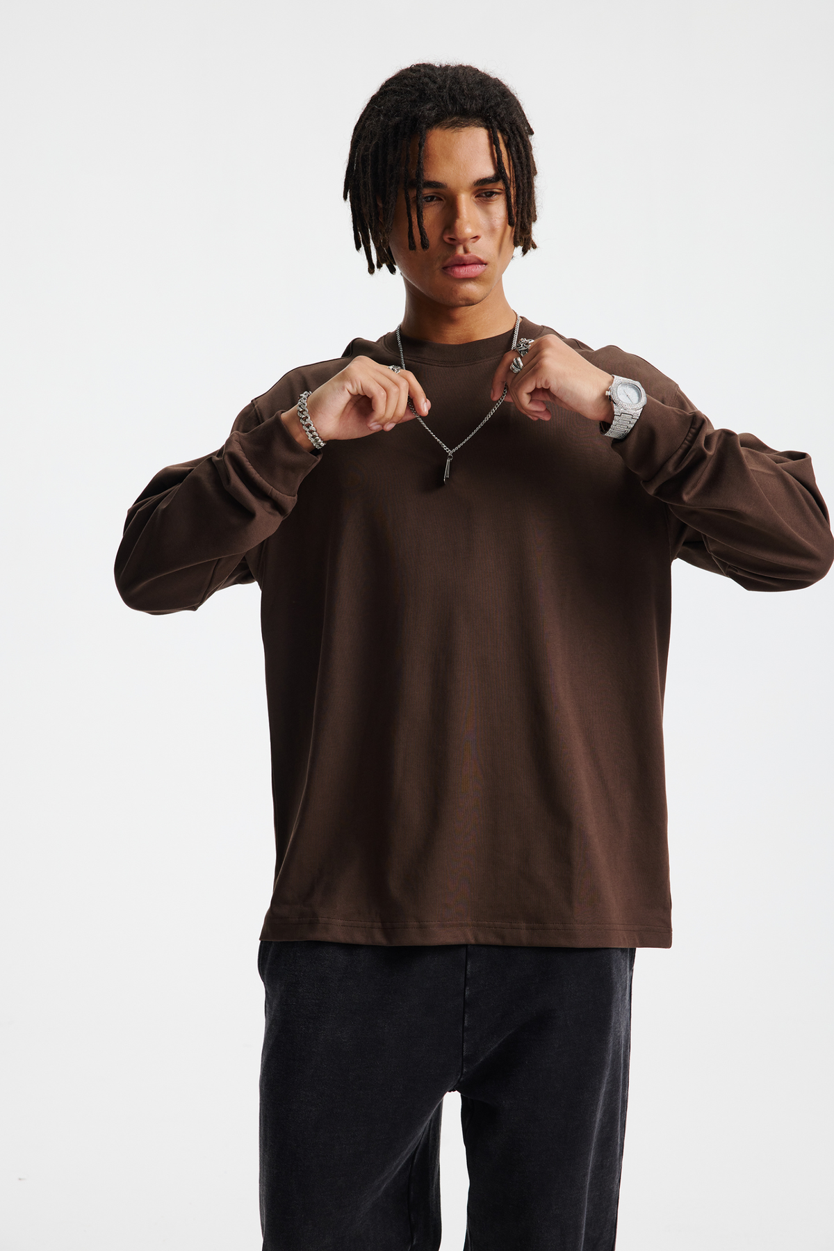 Relaxed Fit Long Sleeve T-Shirt