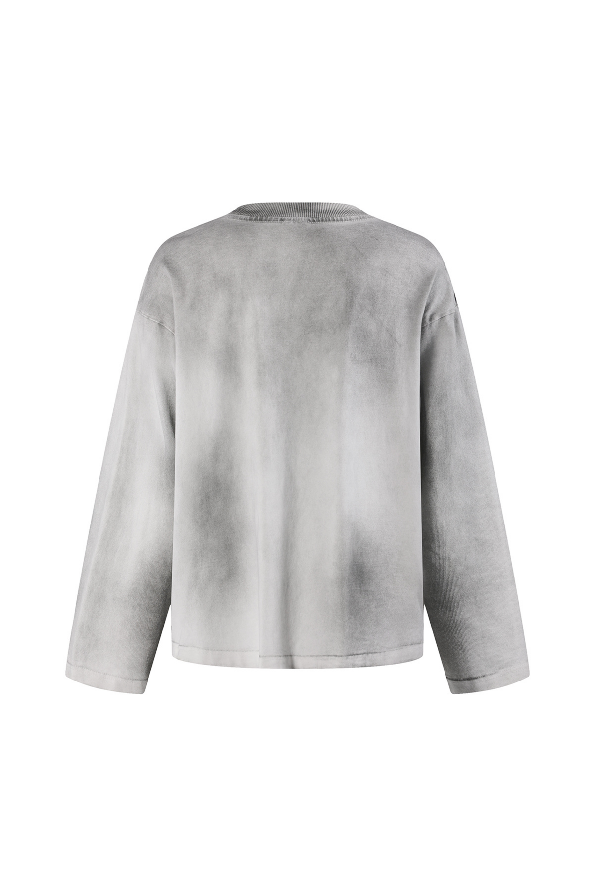 Faded Pocket Long-Sleeve T-Shirt in White – detail view