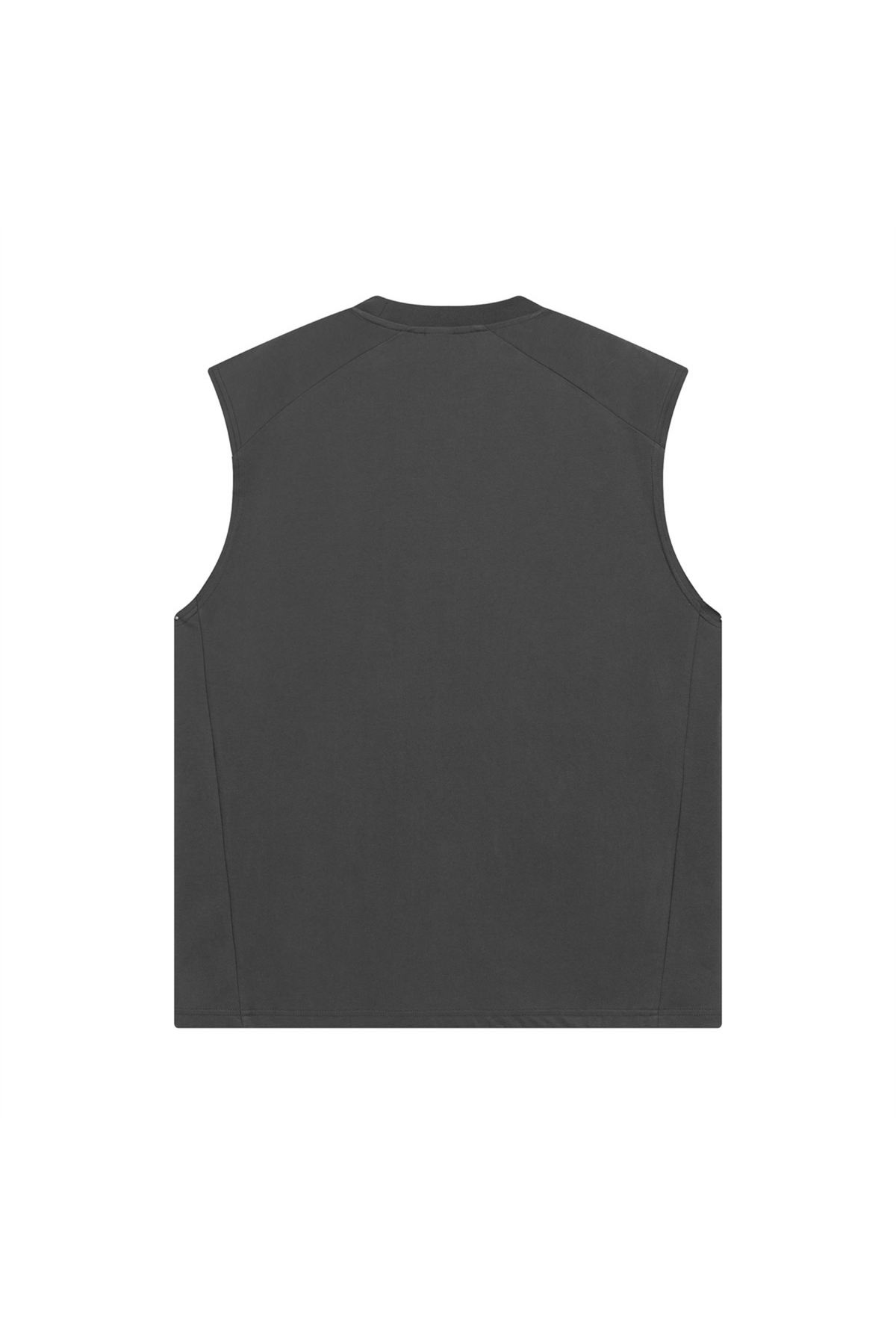 Quick Dry Raw-Edge Sleeveless T-Shirt