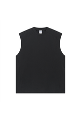 Quick Dry Raw-Edge Sleeveless T-Shirt