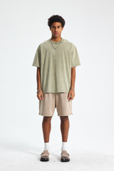 Vintage Washed Panelled T-Shirt