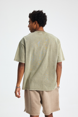 Vintage Washed Panelled T-Shirt