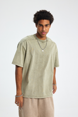 Vintage Washed Panelled T-Shirt