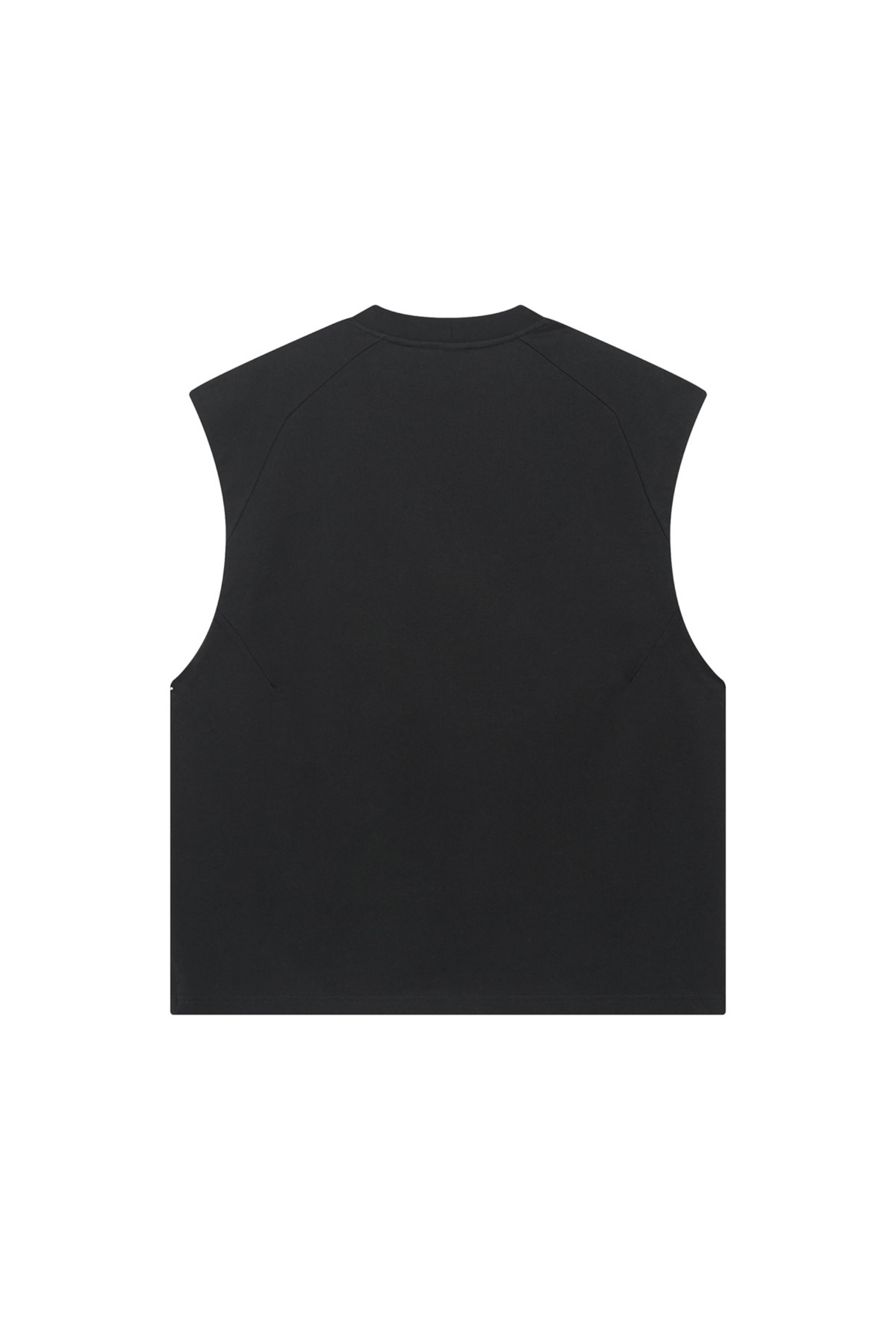 Panelled Oversized Sleeveless T-Shirt