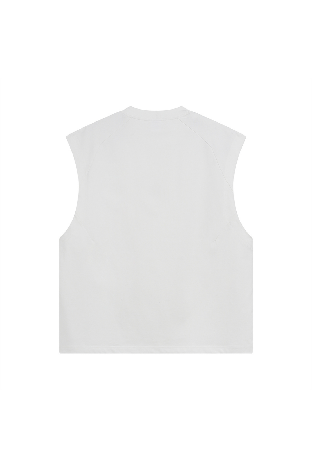 Panelled Oversized Sleeveless T-Shirt