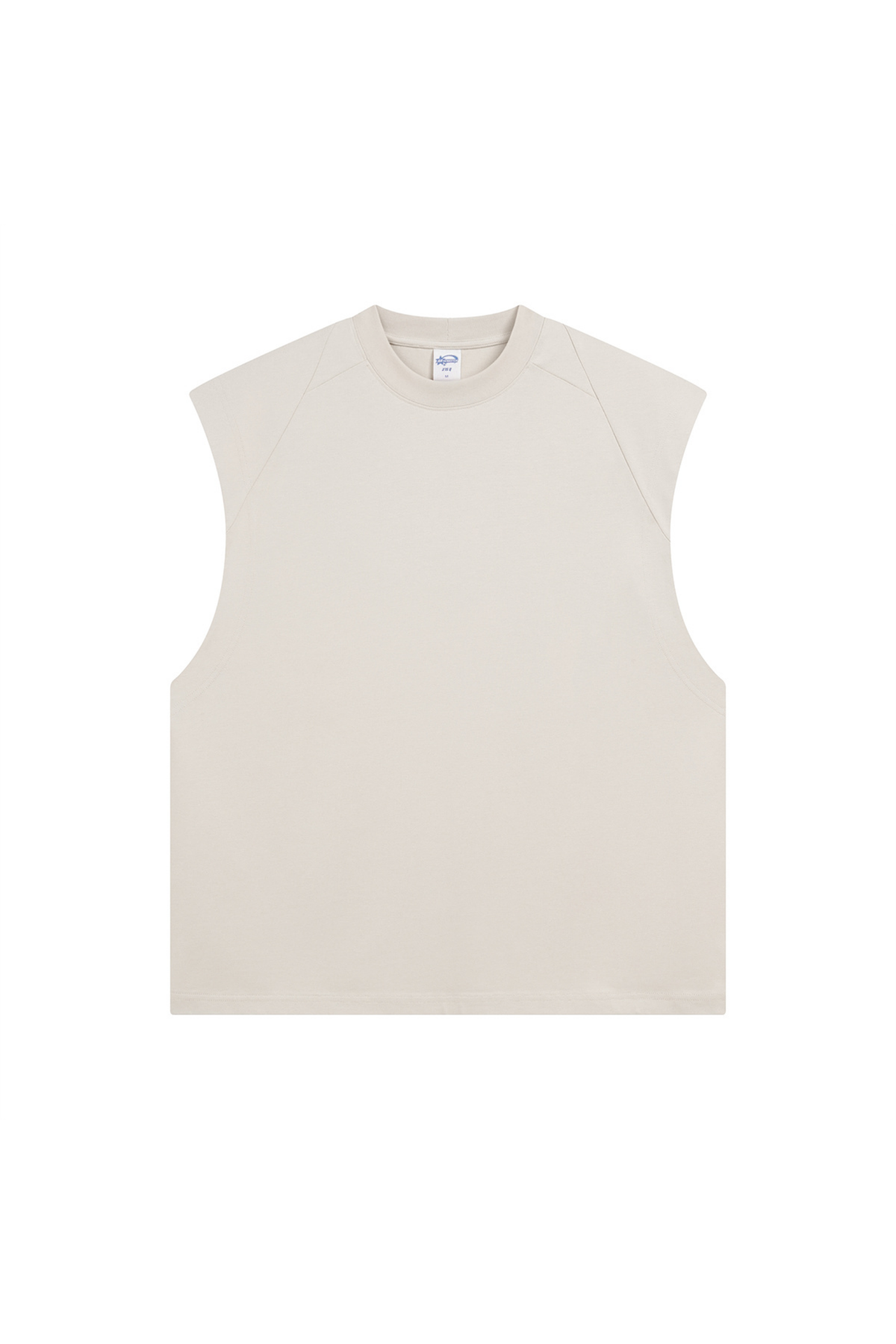 Panelled Oversized Sleeveless T-Shirt