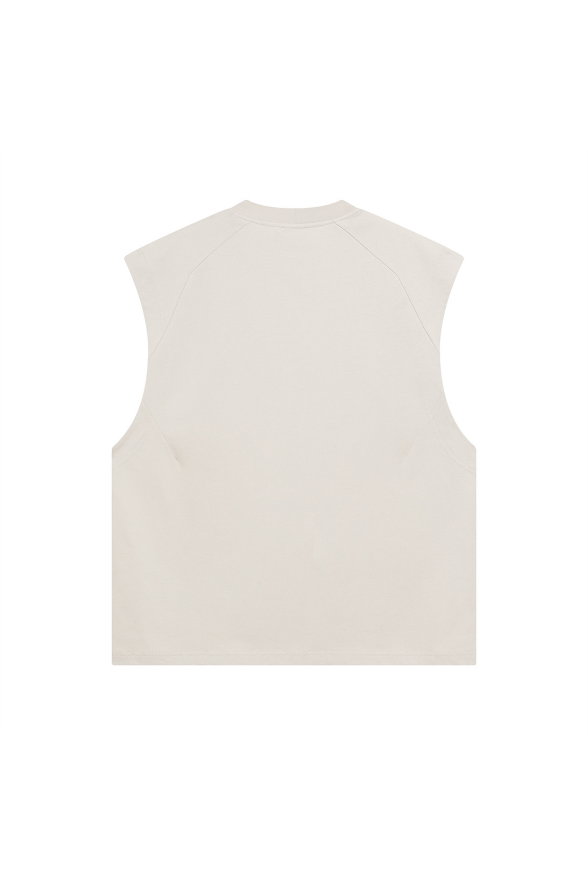 Panelled Oversized Sleeveless T-Shirt