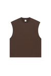 Panelled Oversized Sleeveless T-Shirt