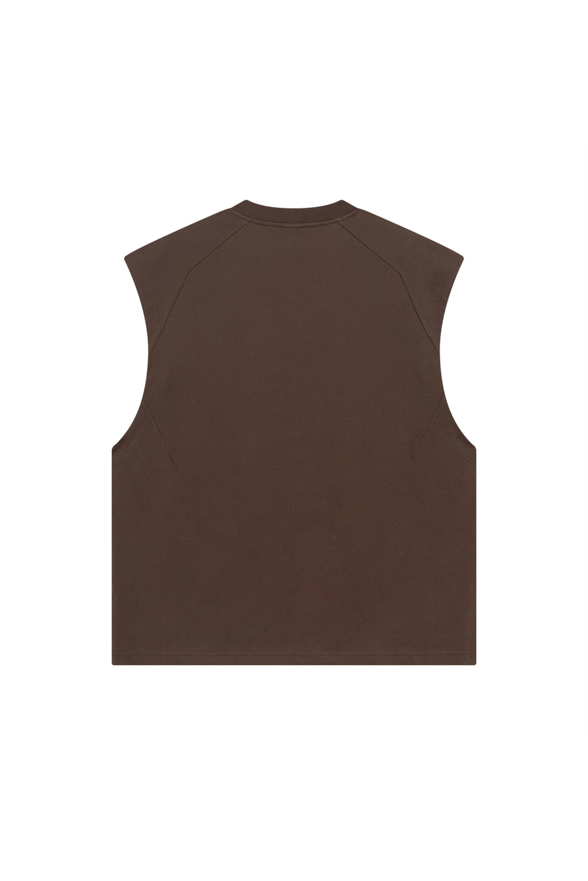 Panelled Oversized Sleeveless T-Shirt