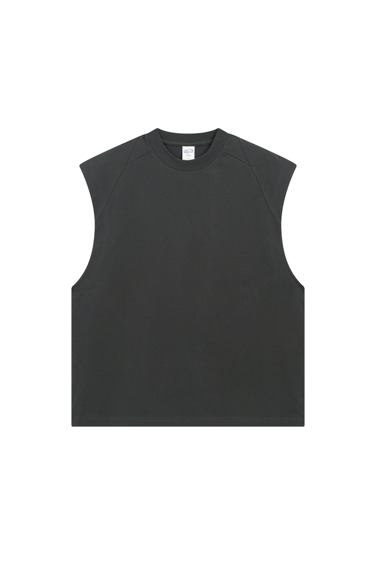 Panelled Oversized Sleeveless T-Shirt