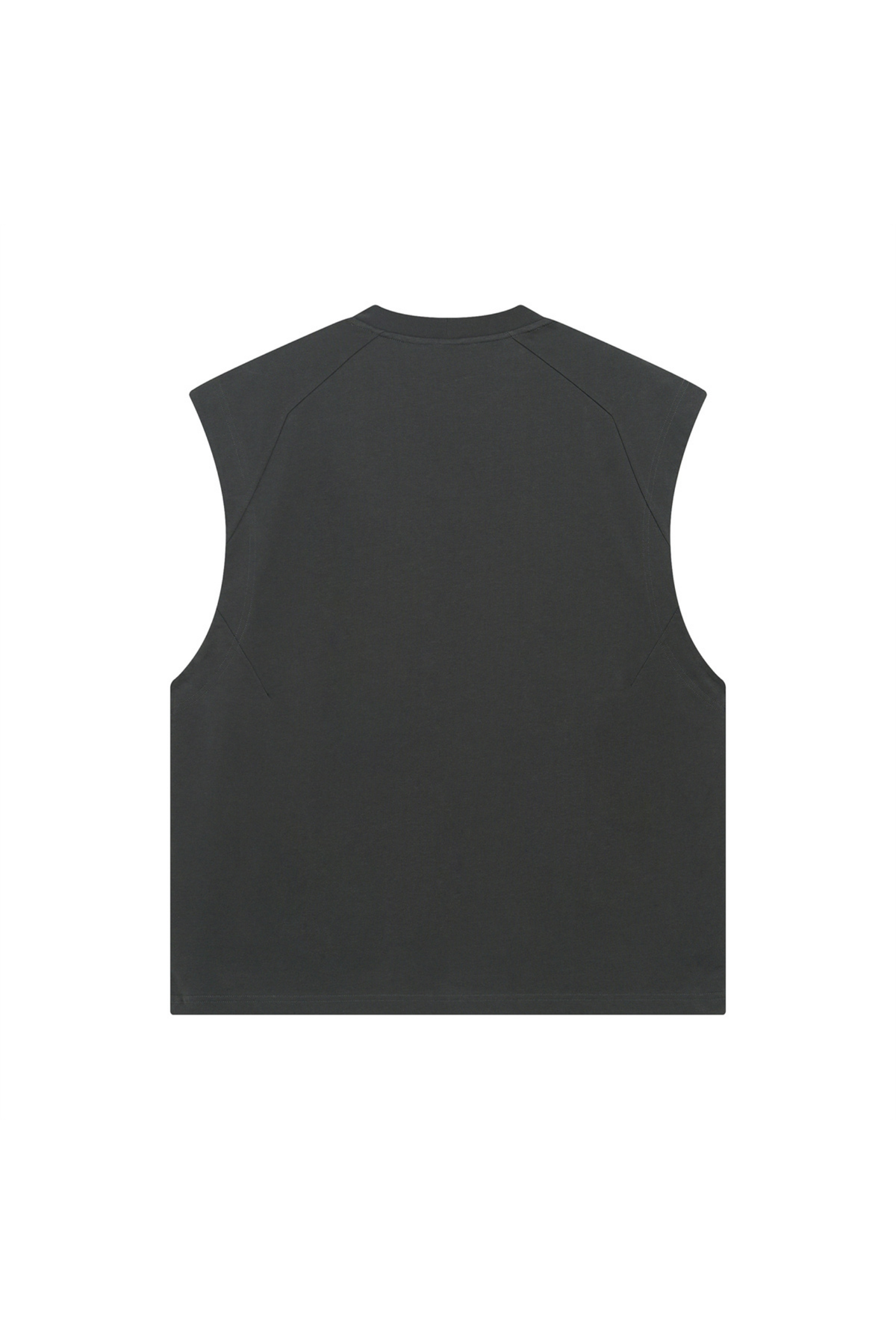 Panelled Oversized Sleeveless T-Shirt