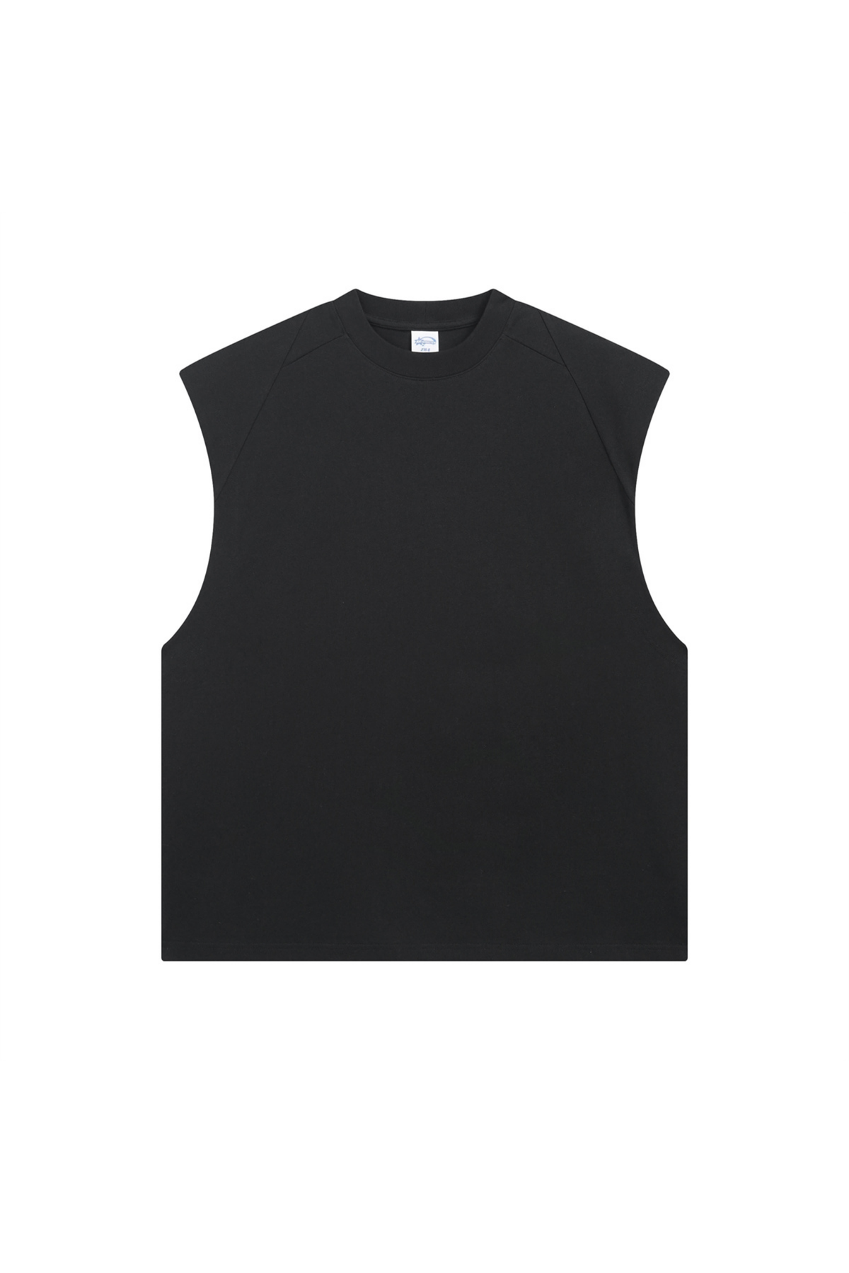 Panelled Oversized Sleeveless T-Shirt