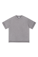 Panelled Sleeve & Hem T-Shirt